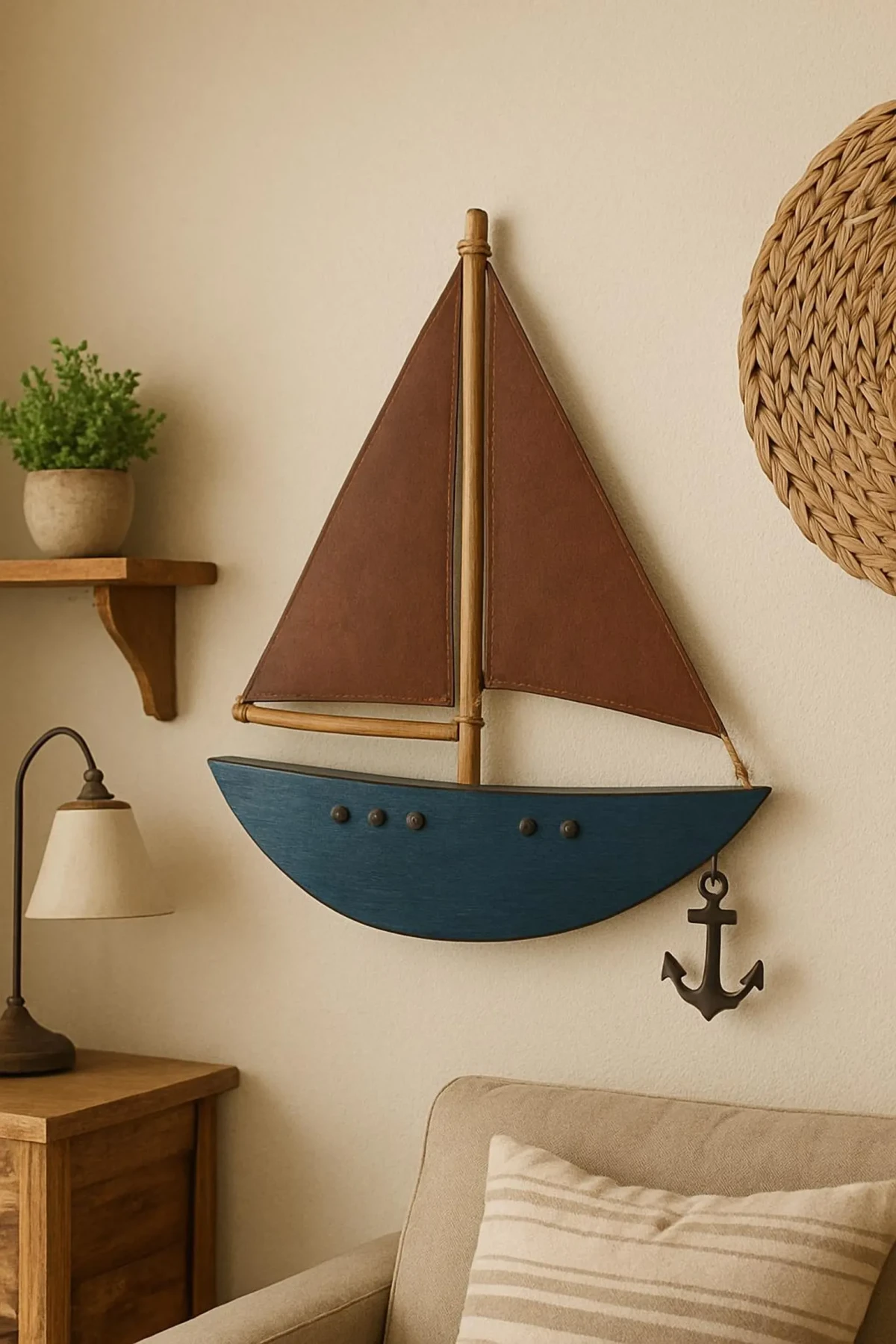 El Yapımı Ahşap Yelkenli