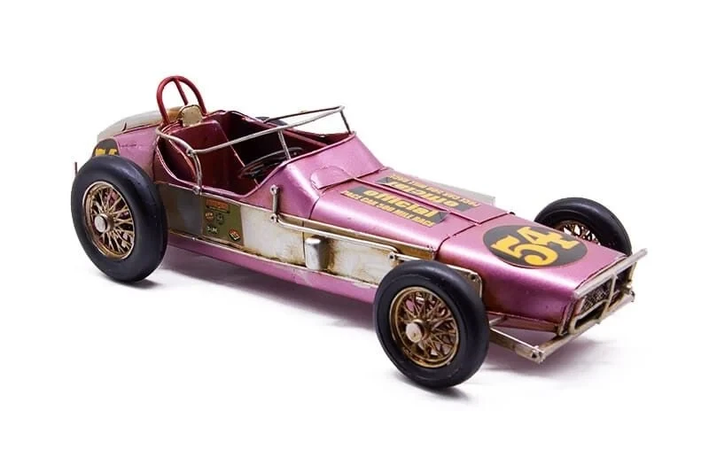 Dekoratif Metal Yarış Arabası