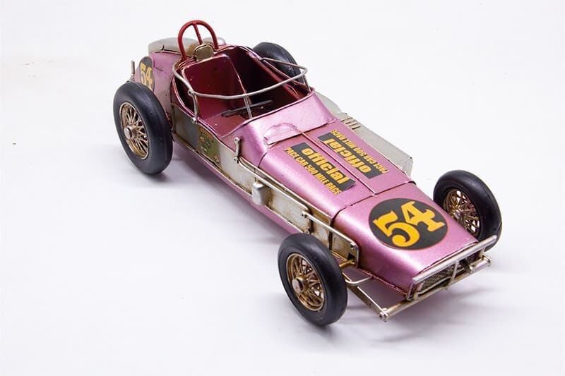 Dekoratif Metal Yarış Arabası