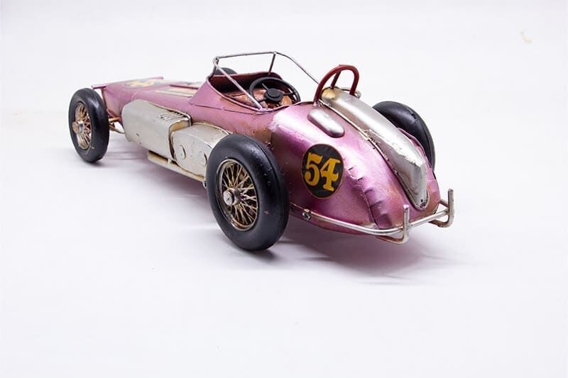 Dekoratif Metal Yarış Arabası