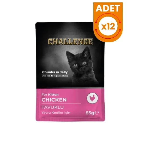 Challenge Tavuklu Pouch Yavru Konserve Kedi Maması