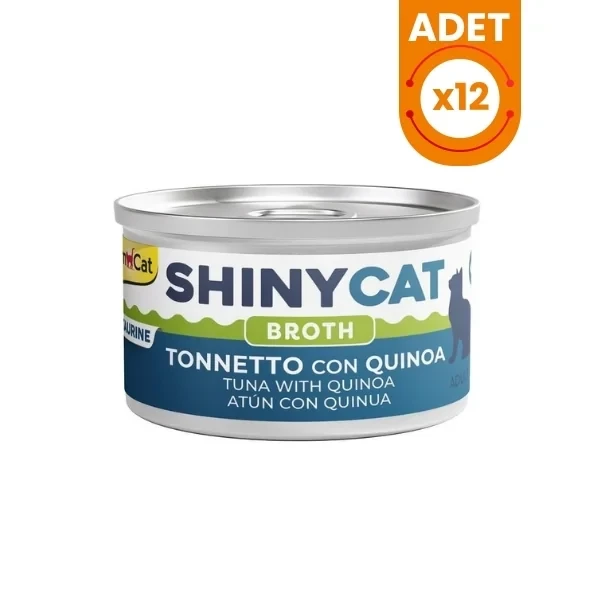 Gimcat Shinycat Broth Sos İçinde Ton Balıklı ve Kinoalı Konserve Kedi Maması