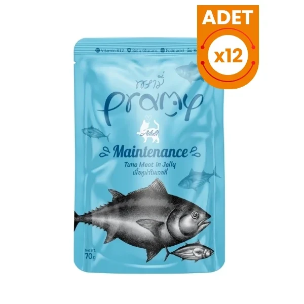 Pramy Maintenance Jöle İçinde Yağsız Ton Balıklı Pouch Yetişkin Konserve Kedi Maması
